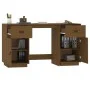 Escritorio armarios madera maciza pino marrón miel 135x50x75cm de vidaXL, Escritorios - Ref: Foro24-3107847, Precio: 226,67 €...