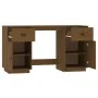 Escritorio armarios madera maciza pino marrón miel 135x50x75cm de vidaXL, Escritorios - Ref: Foro24-3107847, Precio: 226,67 €...
