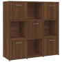 Regal aus braunem Eichensperrholz 90x30x90 cm von vidaXL, Bücherregale und Regale - Ref: Foro24-815551, Preis: 91,74 €, Rabat...