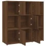 Regal aus braunem Eichensperrholz 90x30x90 cm von vidaXL, Bücherregale und Regale - Ref: Foro24-815551, Preis: 90,33 €, Rabat...