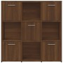 Regal aus braunem Eichensperrholz 90x30x90 cm von vidaXL, Bücherregale und Regale - Ref: Foro24-815551, Preis: 91,74 €, Rabat...