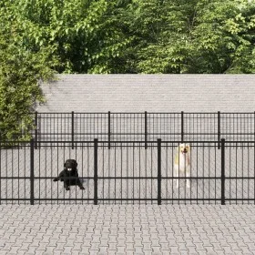 Stahl-Außenzwinger 52,69 m² von vidaXL, Hundehütten und Zäune - Ref: Foro24-3124651, Preis: 1,00 €, Rabatt: %