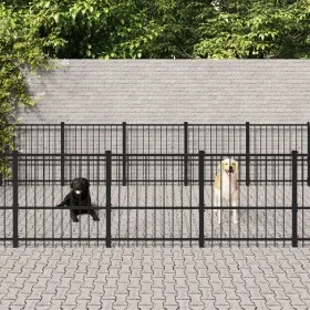 Stahl-Außenzwinger 30,11 m² von vidaXL, Hundehütten und Zäune - Ref: Foro24-3124630, Preis: 844,05 €, Rabatt: %