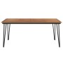 Mesa de jardín con patas en U madera maciza acacia 180x90x75 cm