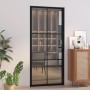 Puerta interior vidrio EGS y aluminio negro 93x201,5 cm de vidaXL, Puertas para el hogar - Ref: Foro24-350566, Precio: 262,81...