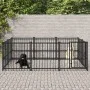 Außengehege aus Stahl 5,63 m² von vidaXL, Hundehütten und Zäune - Ref: Foro24-3124599, Preis: 328,26 €, Rabatt: %