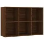 Estantería/Aparador contrachapada marrón roble 66x30x98 cm de vidaXL, Librerías y estanterías - Ref: Foro24-815296, Precio: 6...