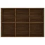 Estantería/Aparador contrachapada marrón roble 66x30x98 cm de vidaXL, Librerías y estanterías - Ref: Foro24-815296, Precio: 6...