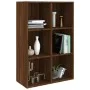 Estantería/Aparador contrachapada marrón roble 66x30x98 cm de vidaXL, Librerías y estanterías - Ref: Foro24-815296, Precio: 6...