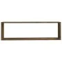 Cubic wall shelf 2 pcs smoked oak wood 100x15x30cm by vidaXL, Shelves and shelves - Ref: Foro24-815906, Price: 31,76 €, Disco...