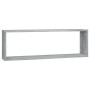 Cubic wall shelf 4 pcs gray Sonoma wood 80x15x26.5 cm by vidaXL, Shelves and shelves - Ref: Foro24-815919, Price: 50,03 €, Di...