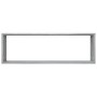 Cubic wall shelf 4 pcs gray Sonoma wood 80x15x26.5 cm by vidaXL, Shelves and shelves - Ref: Foro24-815919, Price: 50,03 €, Di...