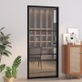 Puerta interior vidrio ESG y aluminio negro 93x201,5 cm de vidaXL, Puertas para el hogar - Ref: Foro24-350562, Precio: 287,86...
