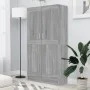 Sonoma-graues Sperrholzregal 82,5 x 30,5 x 150 cm von vidaXL, Bücherregale und Regale - Ref: Foro24-815613, Preis: 148,84 €, ...