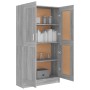 Sonoma-graues Sperrholzregal 82,5 x 30,5 x 150 cm von vidaXL, Bücherregale und Regale - Ref: Foro24-815613, Preis: 151,89 €, ...