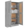 Sonoma-graues Sperrholzregal 82,5 x 30,5 x 150 cm von vidaXL, Bücherregale und Regale - Ref: Foro24-815613, Preis: 148,84 €, ...
