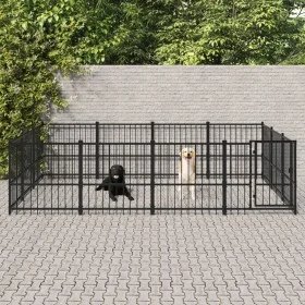 Stahl-Außenzwinger 11,58 m² von vidaXL, Hundehütten und Zäune - Ref: Foro24-3124617, Preis: 464,36 €, Rabatt: %