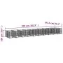 Perrera de exterior de acero 18,77 m² by vidaXL, Dog kennels and fences - Ref: Foro24-3124587, Price: 1,00 €, Discount: %