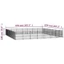 Outdoor steel dog kennel 46.1 m² by vidaXL, Dog kennels and fences - Ref: Foro24-3124650, Price: 972,63 €, Discount: %