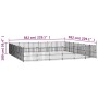 Perrera de exterior de acero 33,87 m² von vidaXL, Hundehütten und Zäune - Ref: Foro24-3124643, Preis: 854,66 €, Rabatt: %