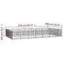 Perrera de exterior de acero 26,35 m² by vidaXL, Dog kennels and fences - Ref: Foro24-3124629, Price: 780,85 €, Discount: %