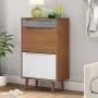 Shoe rack MOLD solid brown pine wood 59.5x35x103 cm by vidaXL, Shoe racks and shoe organizers - Ref: Foro24-350525, Price: 13...