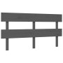 Cama de matrimonio personas mayores cabecero madera maciza gris