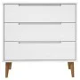 MOLDE Nachttisch aus massivem weißem Kiefernholz 80x40x80 cm von vidaXL, Schubladen - Ref: Foro24-350505, Preis: 180,25 €, Ra...