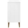 MOLDE Nachttisch aus massivem weißem Kiefernholz 80x40x80 cm von vidaXL, Schubladen - Ref: Foro24-350505, Preis: 180,25 €, Ra...