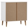 Mesita de noche MOLDE madera maciza de pino blanca 80x40x80 cm de vidaXL, Cajoneras - Ref: Foro24-350505, Precio: 183,68 €, D...