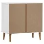 MOLDE Nachttisch aus massivem weißem Kiefernholz 80x40x80 cm von vidaXL, Schubladen - Ref: Foro24-350505, Preis: 180,25 €, Ra...