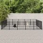 Perrera de exterior de acero 23,52 m² by vidaXL, Dog kennels and fences - Ref: Foro24-3124635, Price: 668,48 €, Discount: %