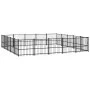 Perrera de exterior de acero 23,52 m² by vidaXL, Dog kennels and fences - Ref: Foro24-3124635, Price: 668,48 €, Discount: %