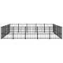 Perrera de exterior de acero 23,52 m² by vidaXL, Dog kennels and fences - Ref: Foro24-3124635, Price: 668,48 €, Discount: %