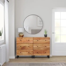 Aparador 2 uds madera maciza de acacia 60x33x75 cm de vidaXL, Aparadores - Ref: Foro24-3143636, Precio: 366,68 €, Descuento: %