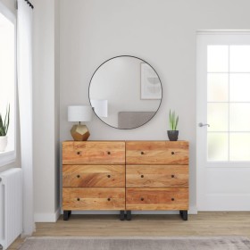 Sideboard 2 pcs solid acacia wood 60x33x75 cm by vidaXL, Sideboards - Ref: Foro24-3143636, Price: 375,57 €, Discount: %