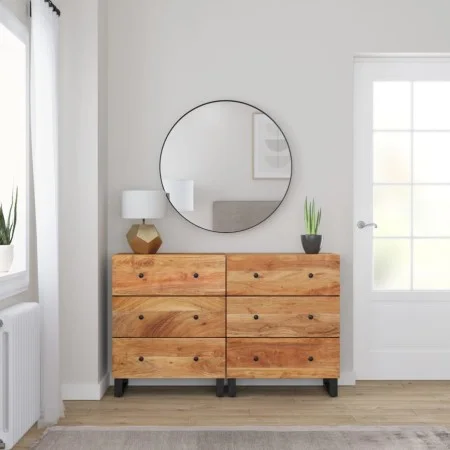 Sideboard 2 Stück massives Akazienholz 60x33x75 cm von vidaXL, Sideboards - Ref: Foro24-3143636, Preis: 366,68 €, Rabatt: %