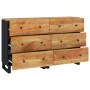 Sideboard 2 Stück massives Akazienholz 60x33x75 cm von vidaXL, Sideboards - Ref: Foro24-3143636, Preis: 366,68 €, Rabatt: %