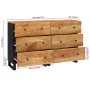 Sideboard 2 Stück massives Akazienholz 60x33x75 cm von vidaXL, Sideboards - Ref: Foro24-3143636, Preis: 366,68 €, Rabatt: %