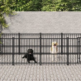 Stahlzwinger für den Außenbereich 18,77 m² von vidaXL, Hundehütten und Zäune - Ref: Foro24-3124606, Preis: 854,66 €, Rabatt: %