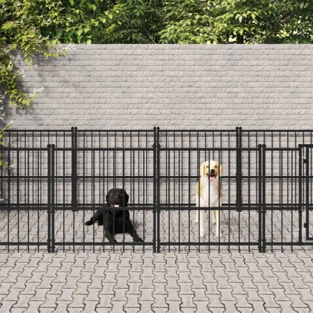 Stahlzwinger für den Außenbereich 18,77 m² von vidaXL, Hundehütten und Zäune - Ref: Foro24-3124606, Preis: 854,66 €, Rabatt: %
