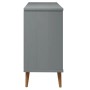 Mesita de noche MOLDE madera maciza de pino gris 113x40x80 cm de vidaXL, Cajoneras - Ref: Foro24-350509, Precio: 255,60 €, De...