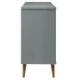 MOLDE bedside table solid gray pine wood 113x40x80 cm by vidaXL, Drawers - Ref: Foro24-350509, Price: 278,15 €, Discount: %
