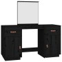 Dresser with solid black pine wood mirror by vidaXL, Bedroom Dressers - Ref: Foro24-3107838, Price: 257,19 €, Discount: %