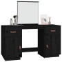 Dresser with solid black pine wood mirror by vidaXL, Bedroom Dressers - Ref: Foro24-3107838, Price: 257,19 €, Discount: %