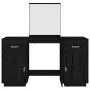 Tocador con espejo madera maciza de pino negro de vidaXL, Tocadores para dormitorios - Ref: Foro24-3107838, Precio: 253,59 €,...