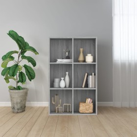Plywood gray Sonoma shelf/sideboard 66x30x98cm by vidaXL, Bookcases and shelves - Ref: Foro24-815295, Price: 75,00 €, Discoun...
