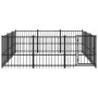 Perrera de exterior de acero 8,47 m² by vidaXL, Dog kennels and fences - Ref: Foro24-3124616, Price: 395,74 €, Discount: %