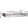 Perrera de exterior de acero 32,93 m² de vidaXL, Casetas y cercados para perros - Ref: Foro24-3124637, Precio: 854,24 €, Desc...