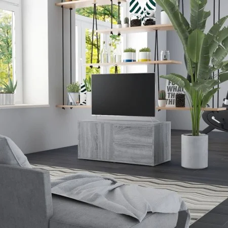 Sonoma TV-Möbel aus grauem Sperrholz 80x34x36 cm von vidaXL, TV-Möbel - Ref: Foro24-815496, Preis: 50,35 €, Rabatt: %